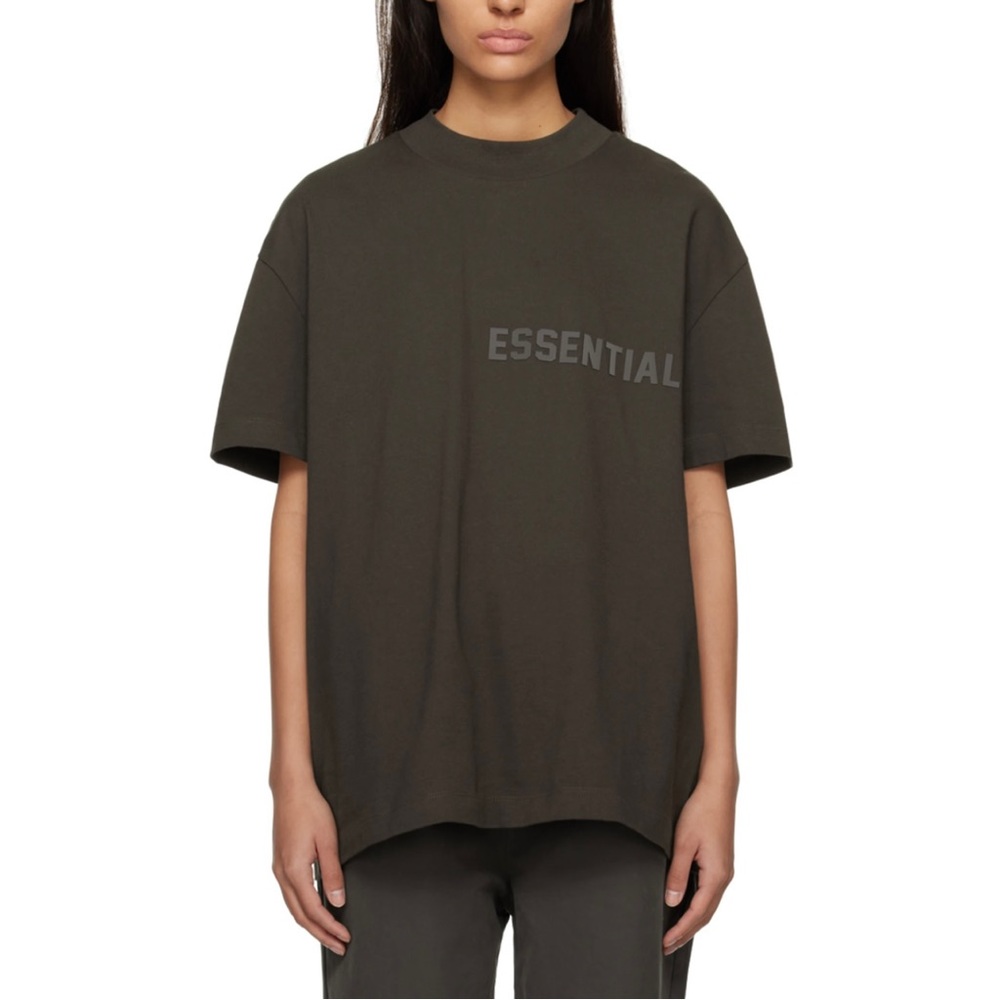 Essentials Fear of God Women's Off Black T-Shirt Size XS NWT